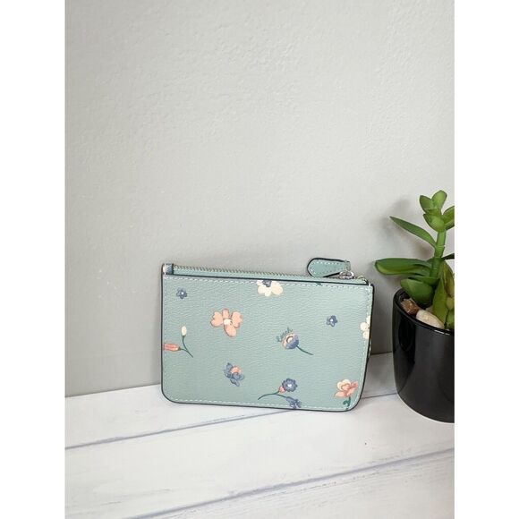 NWT Coach CI672G Key Pouch With Mystical Floral Print - Picture 3 of 6
